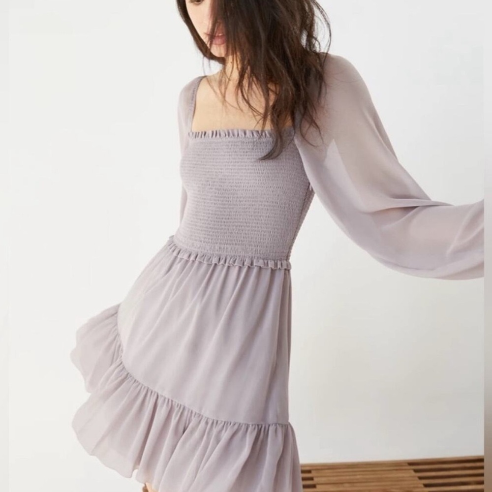 Wilfred Mauve Long Sleeve Dress